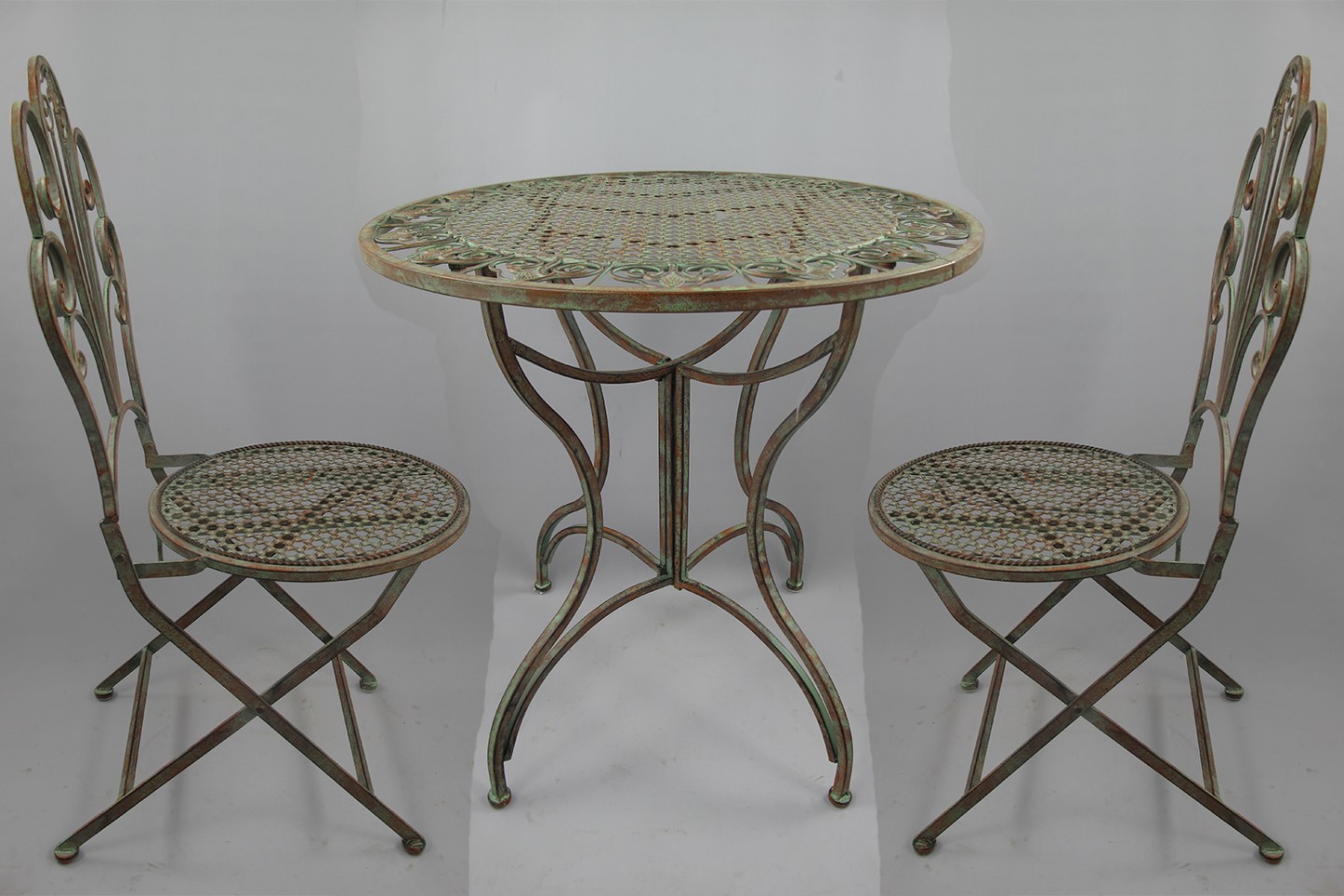 *NT 2xStuhl und Tisch(70) Eisen rustik braun SET! *NT 2xStuhl und Tisch(70) Eisen rustik braun SET!