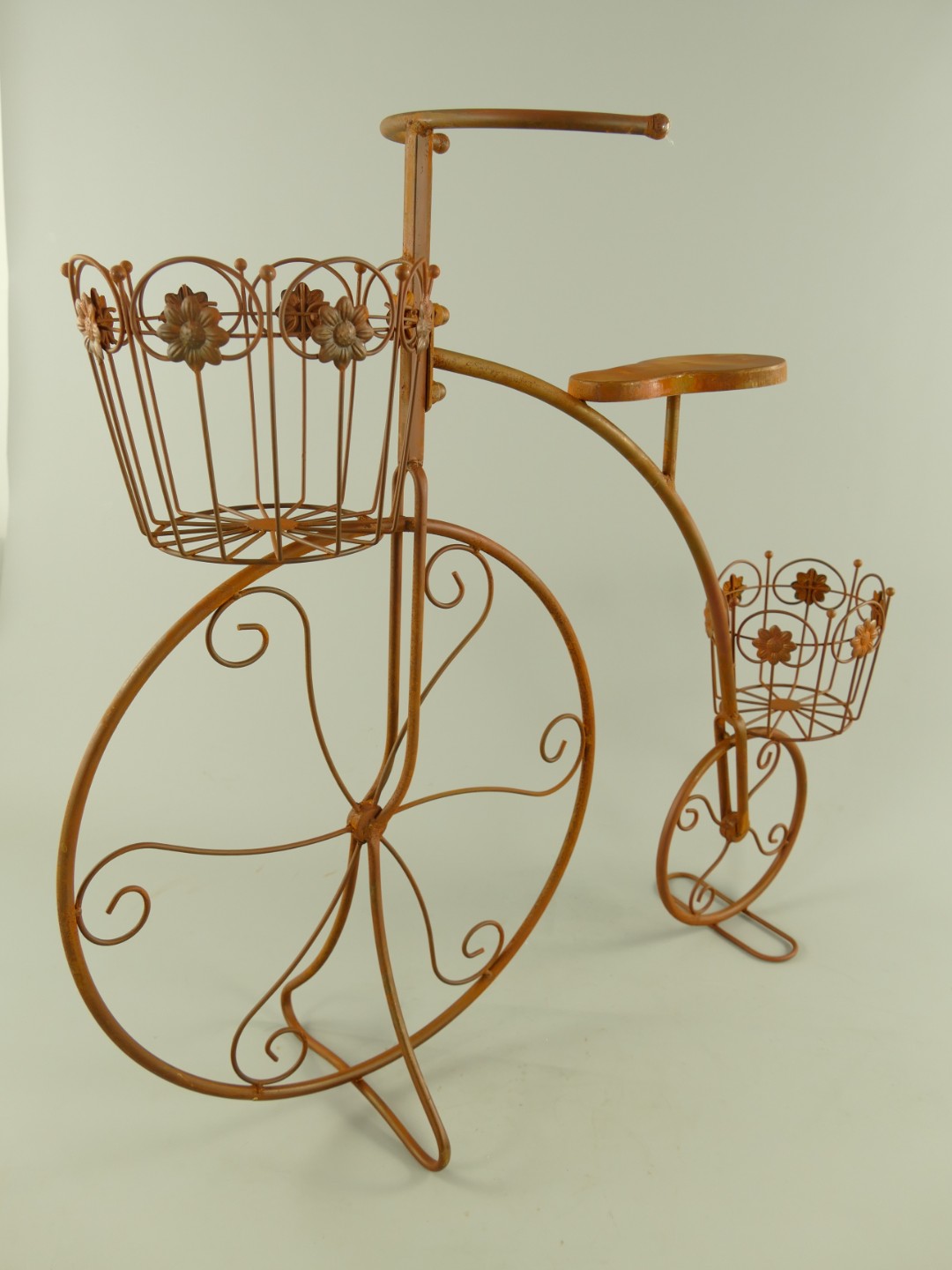 (*S) Blumen FAHRRAD Naturrost Farbig L.74cm (*S) Blumen FAHRRAD Naturrost Farbig L.74cm