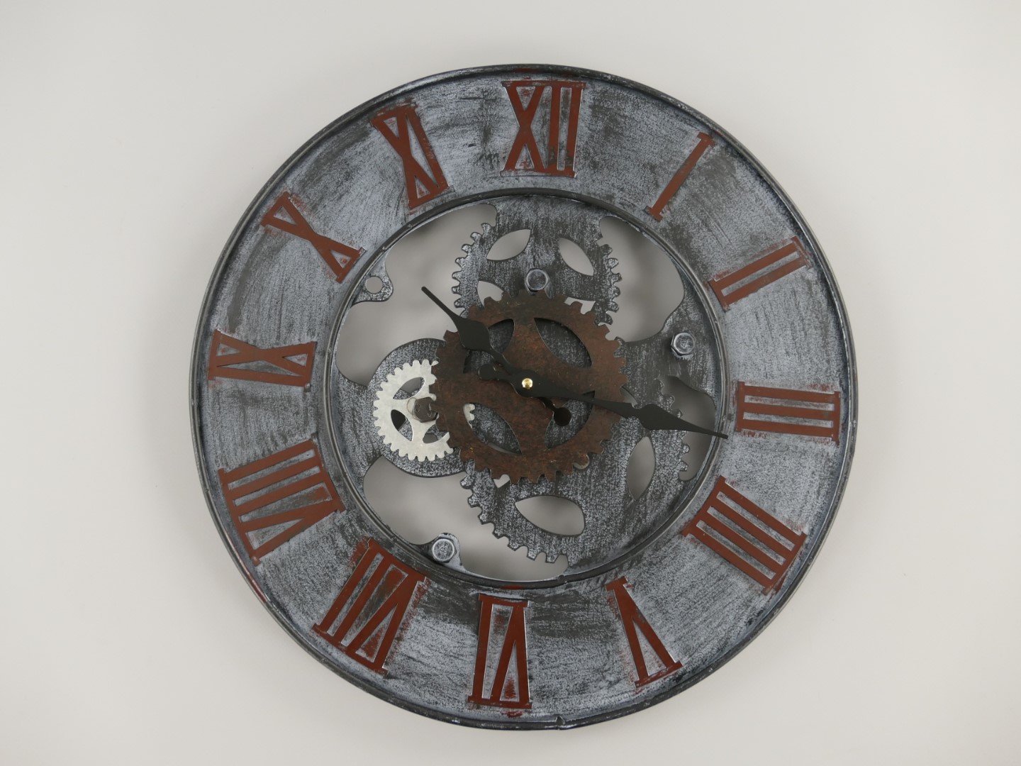 Wanduhr(Batterie) rund open Eisen D.40cm Wanduhr(Batterie) rund open Eisen D.40cm