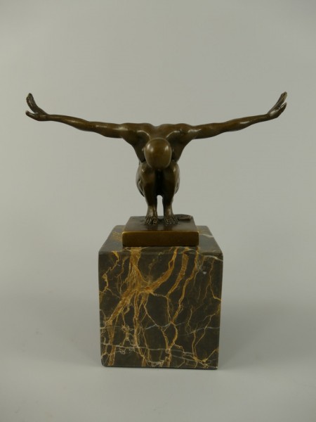 Figur Bronze SWIMMER H.14x14cm