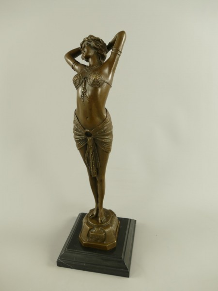 Figur Bronze Frau Reveil H.42x14cm