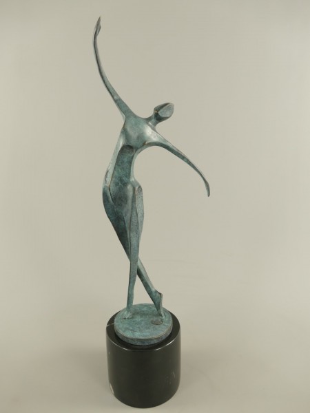 Figur Bronze Frau H.53x16cm