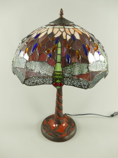 Lampe Tiffany ROT!! H.60x41cm