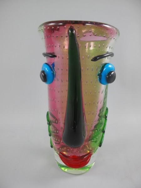 Glas Vase farbe H.30x19x14cm