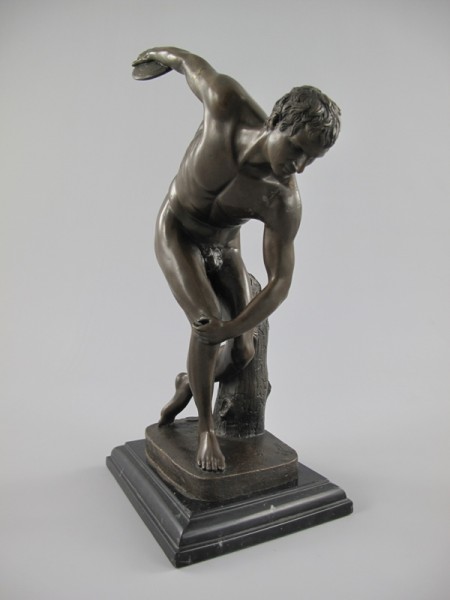 Figur Bronze Diskuswerfer H.38cm