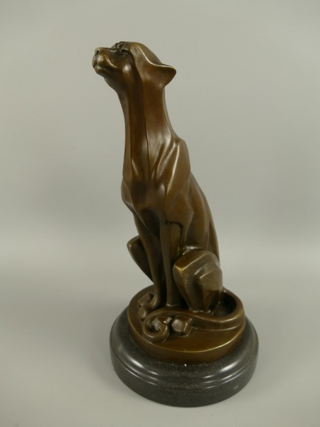 Figur Bronze Leopard H.30x16cm